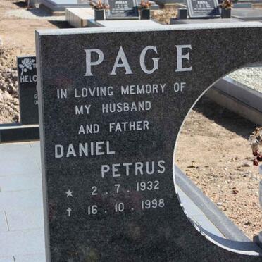 PAGE Daniel Petrus 1932-1998