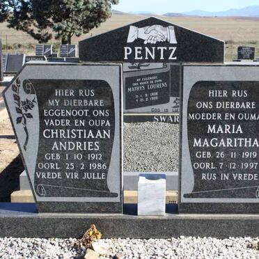 PENZ Christiaan Andries 1912-1986 &amp; Maria Magaritha 1919-1997
