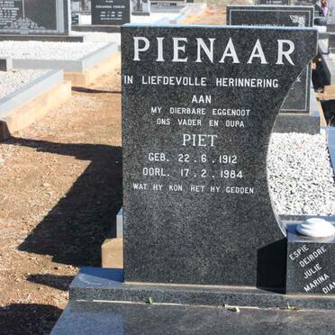 PIENAAR Piet 1912-1984