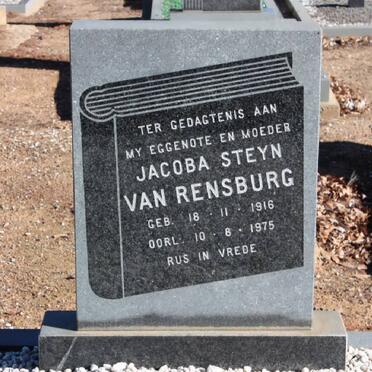 RENSBURG Jacoba Steyn, van 1916-1975