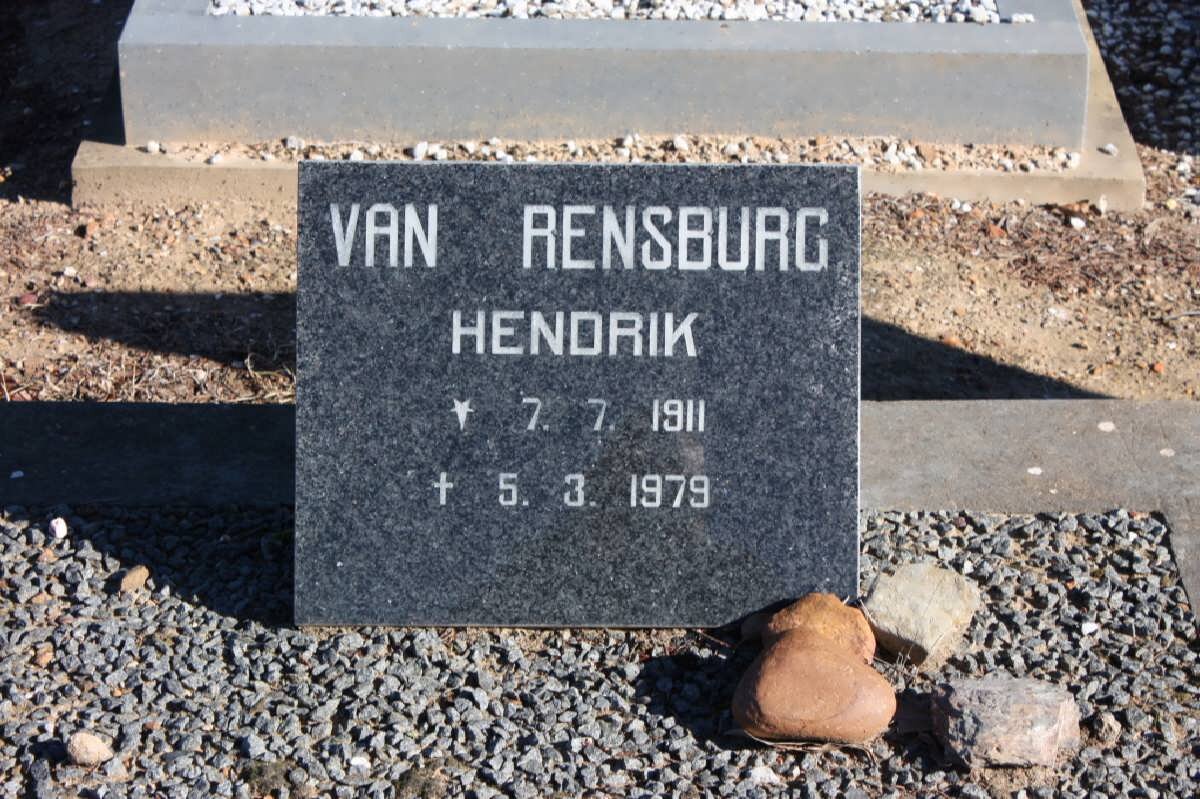 RENSBURG Hendrik, van 1911-1979