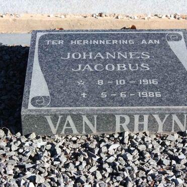 RHYN Johannes Jacobus, van 1916-1986
