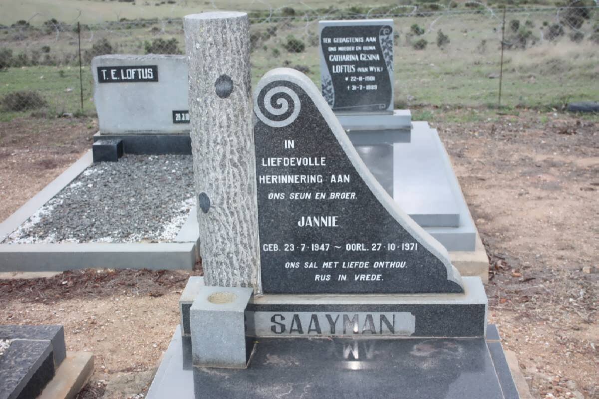 SAAYMAN Jannie 1947-1971