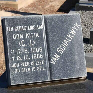 SCHALKWYK C.J., van 1906-1986