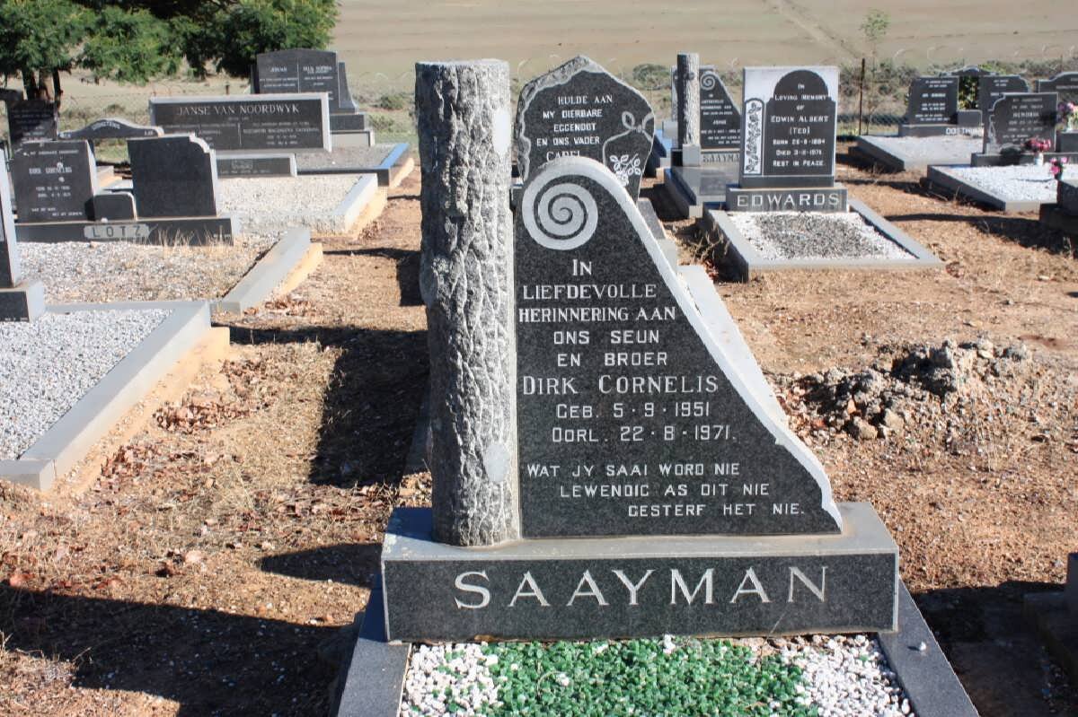 SAAYMAN Dirk Cornelis 1951-1971