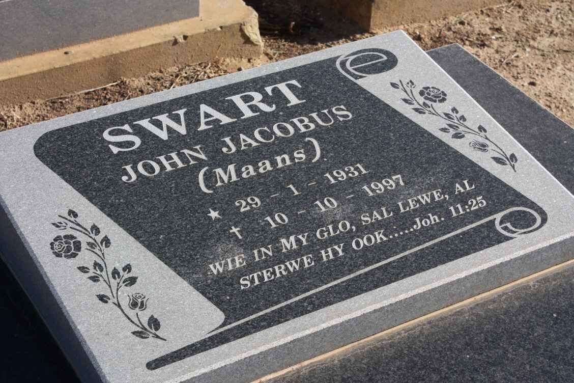 SWART John Jacobus 1931-1997