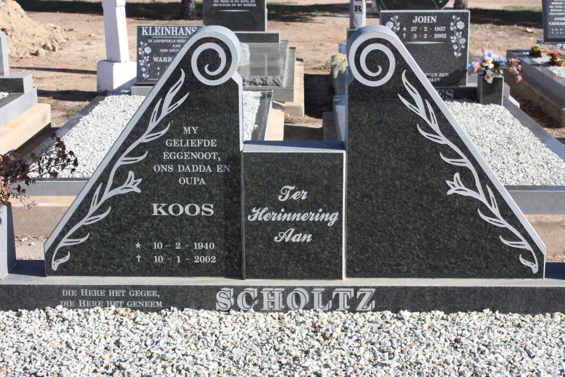SCHOLTZ Koos 1940-2002
