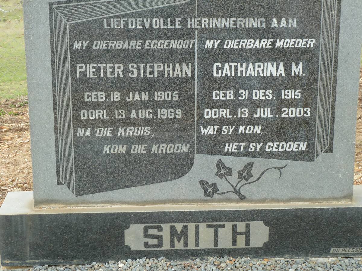 SMITH Pieter Stephan 1905-1969 &amp; Catharina M. 1915-2003