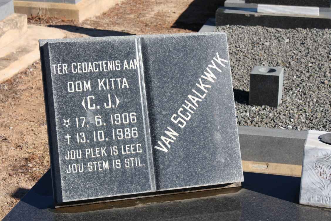 SCHALKWYK C.J., van 1906-1986