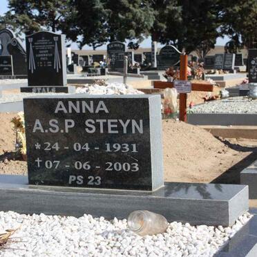 STEYN Anna A.S.P. 1931-2003