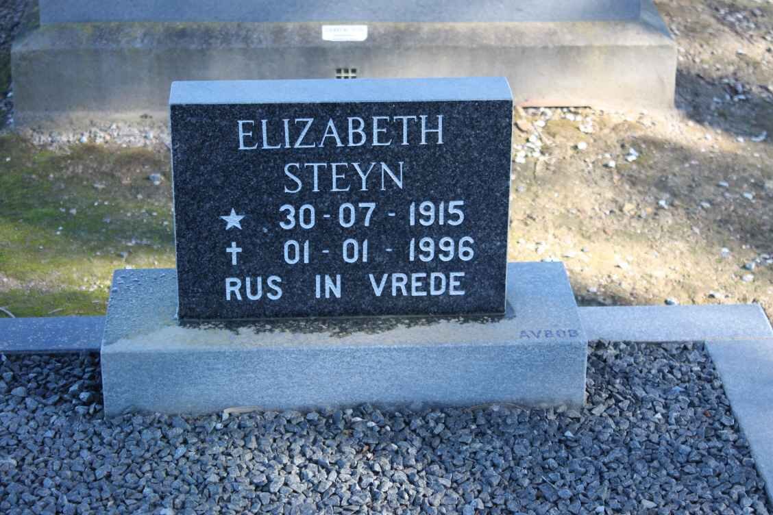 STEYN Elizabeth 1915-1996