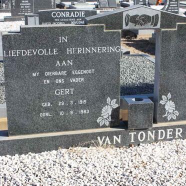 TONDER Gert, van 1915-1983