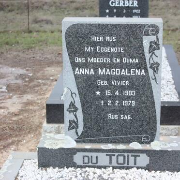 TOIT Anna Magdalena, du nee VIVIER 1903-1979