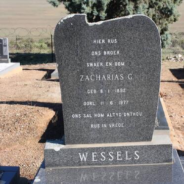 WESSELS Zacharias G. 1892-1977
