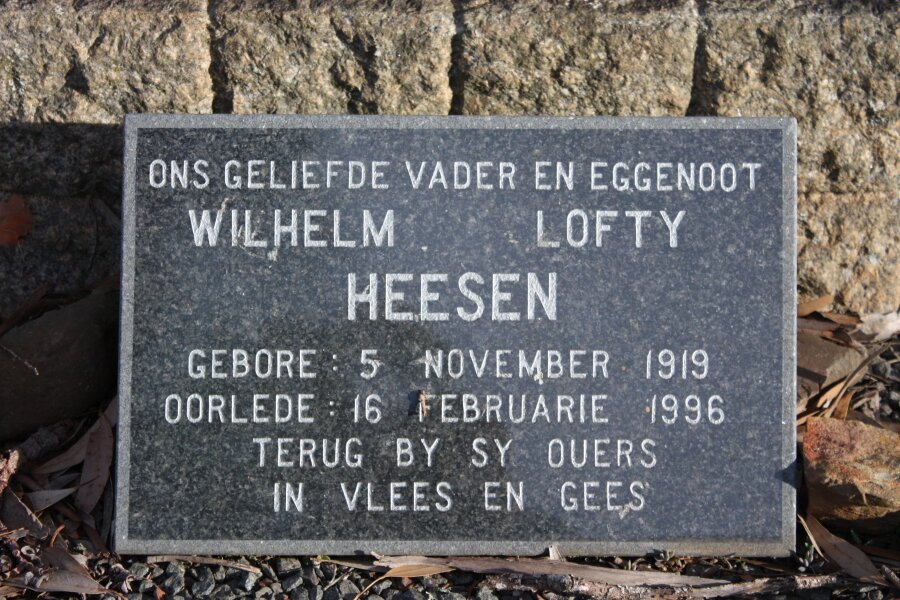 HEESEN Wilhelm Lofty 1919-1996