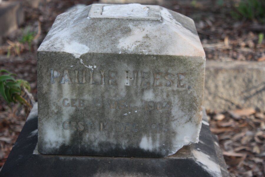 HEESE Paulie 1904-1909