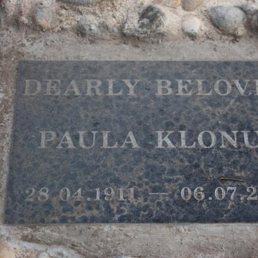 KLONUS Paula 1911-2006 