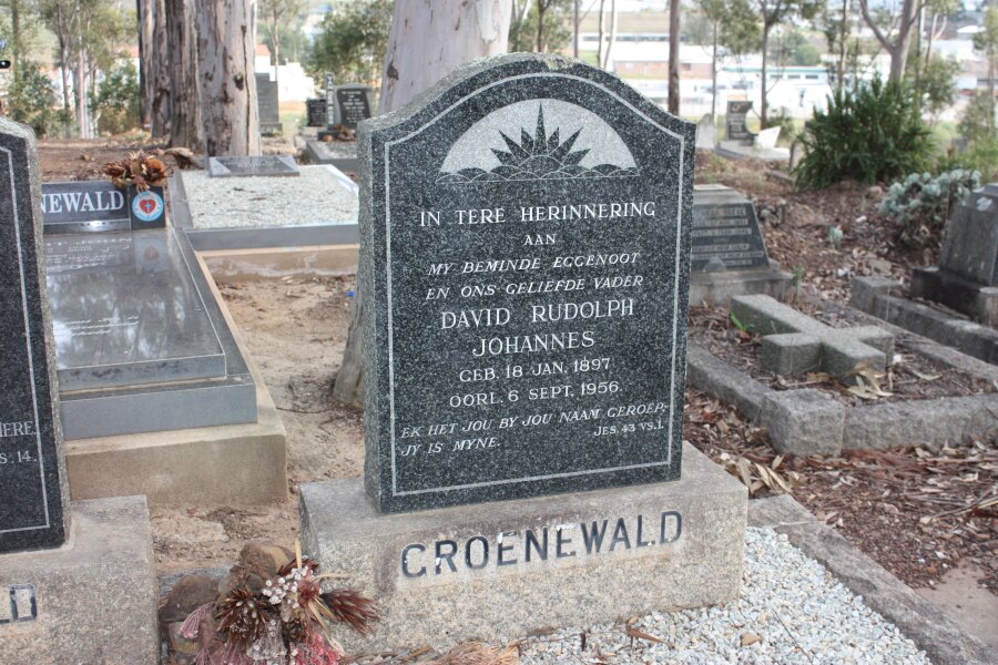 GROENEWALD David Rudolph Johannes 1897-1956