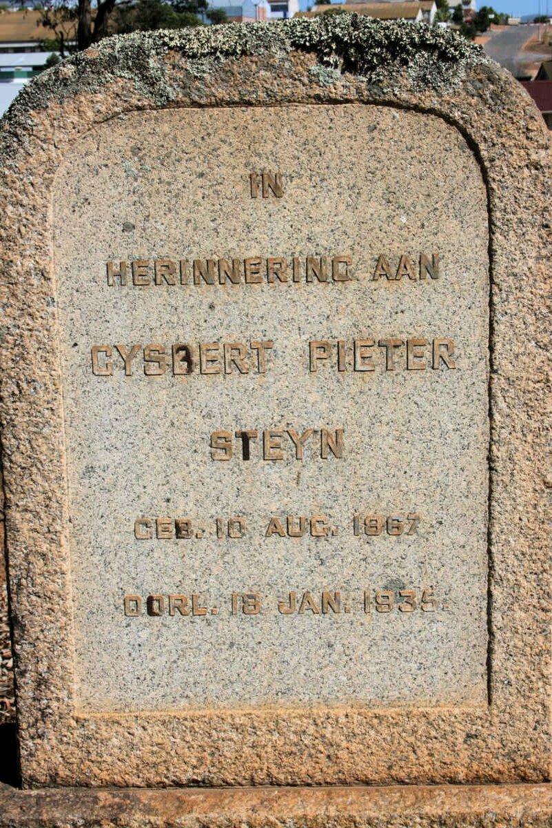 STEYN Gysbert Pieter 1867-1935