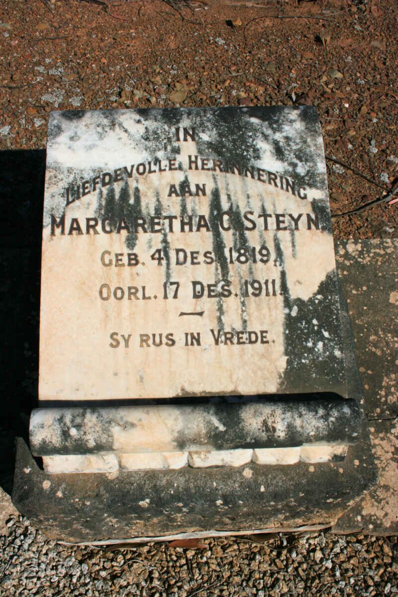 STEYN Margaretha C. 1819-1911