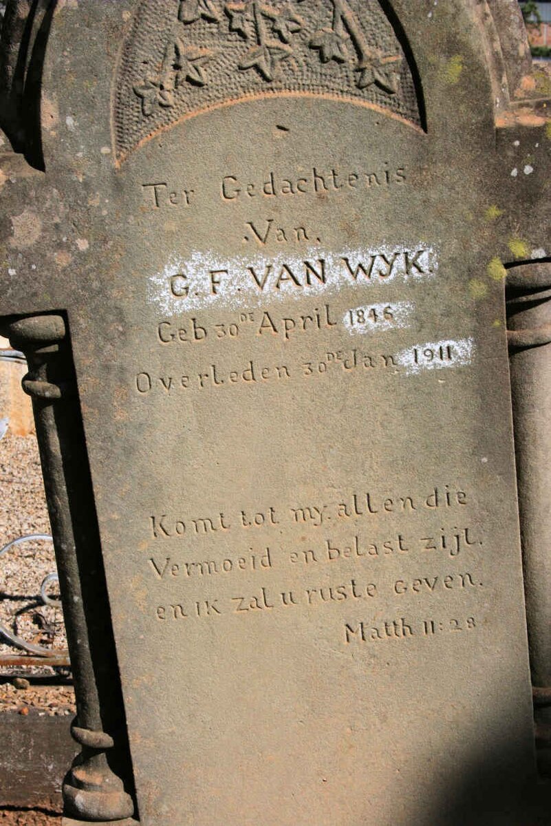 WYK G.F., van 1846-1911