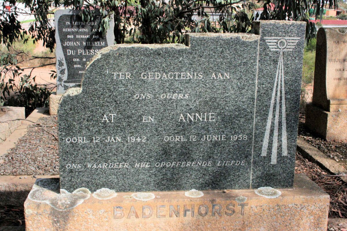 BADENHORST At -1942 &amp; Annie -1958