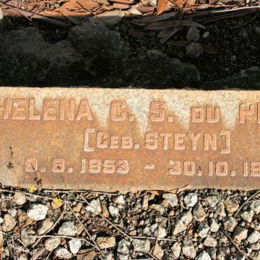 PREEZ Helena C.S., du neé STEYN 1853-1940