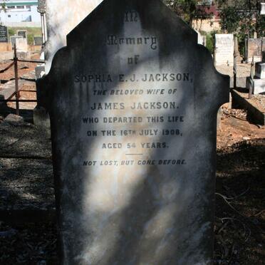 JACKSON Sophia E.J. -1908