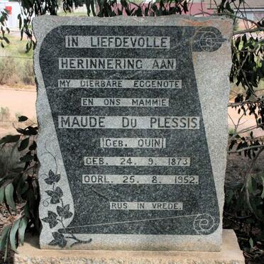 PLESSIS Maude, du neé QUIN 1873-1952