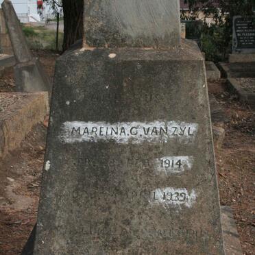 ZYL Mareina C., van 1924-1939