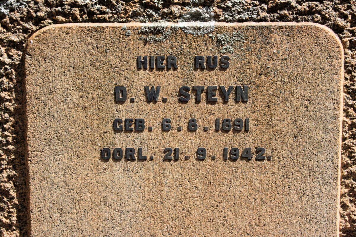 STEYN D.W. 1891-1942