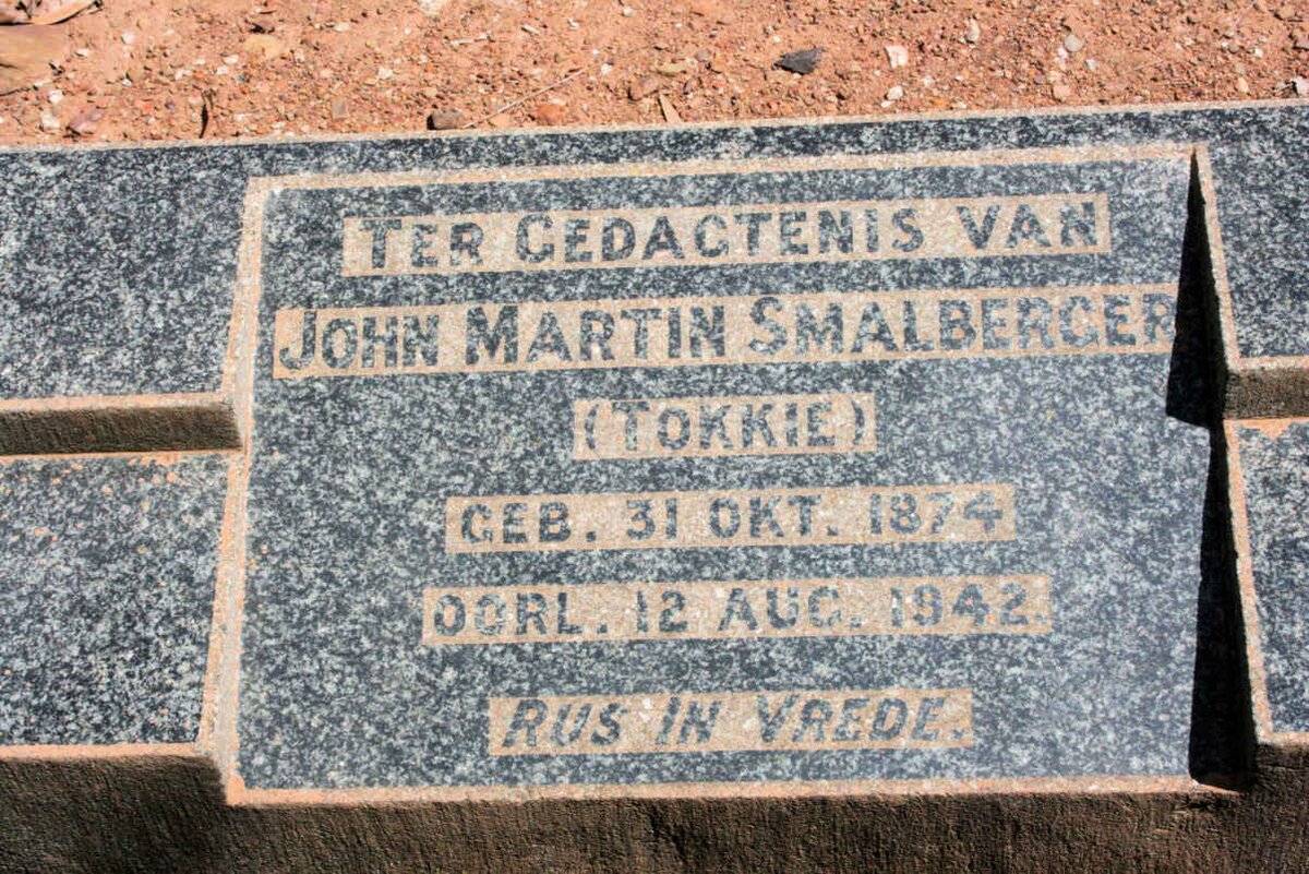 SMALBERGER John Martin 1874-1942