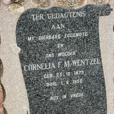 WENTZEL Cornelia F.M. 1879-1950