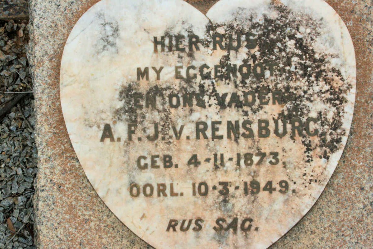 RENSBURG A.F.J., van 1873-1949