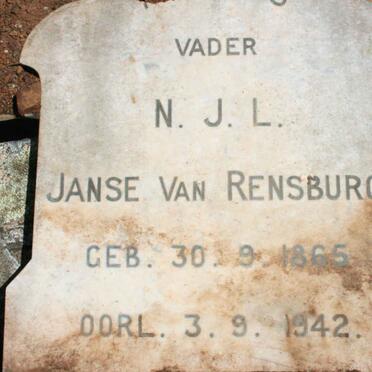 RENSBURG N.J.L., Janse van 1865-1942