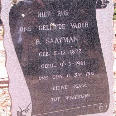 SAAYMAN B. 1872-1961