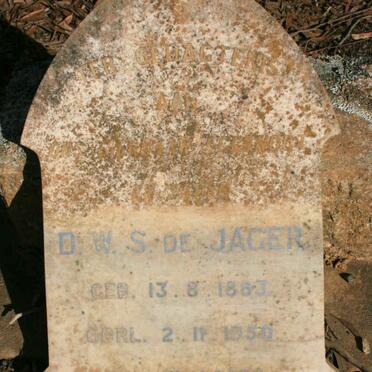 JAGER D.W.S., de 1883-1950