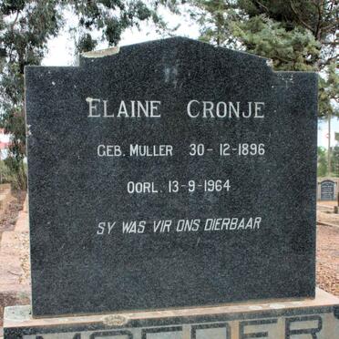 CRONJE Elaine neé MULLER 1896-1964