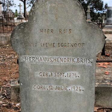 BRITS Hermanus Hendrik 1876-1926