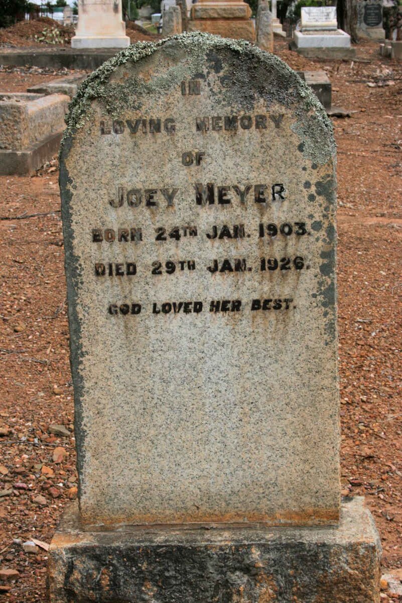 MEYER Joey 1903-1926