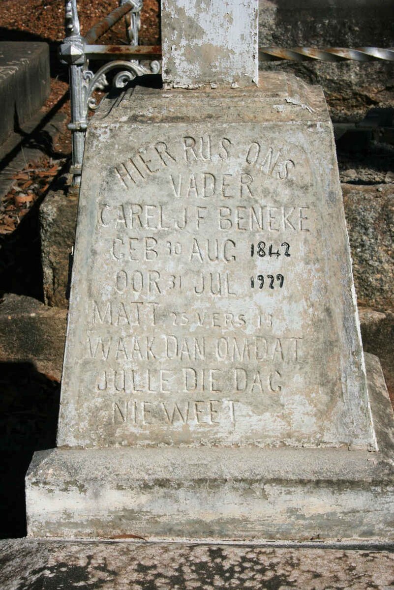 BENEKE Carel J.F. 1842-1929