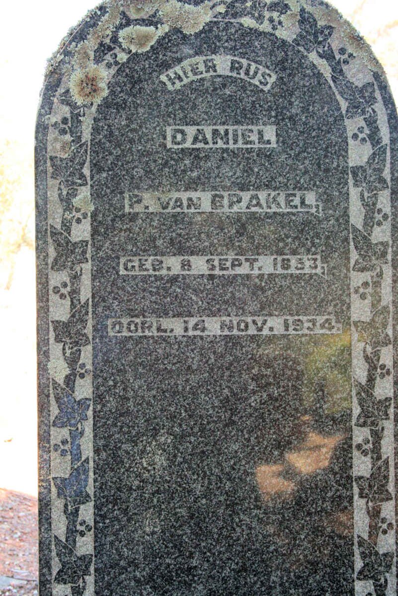 BRAKEL Daniel P., van 1853-1934