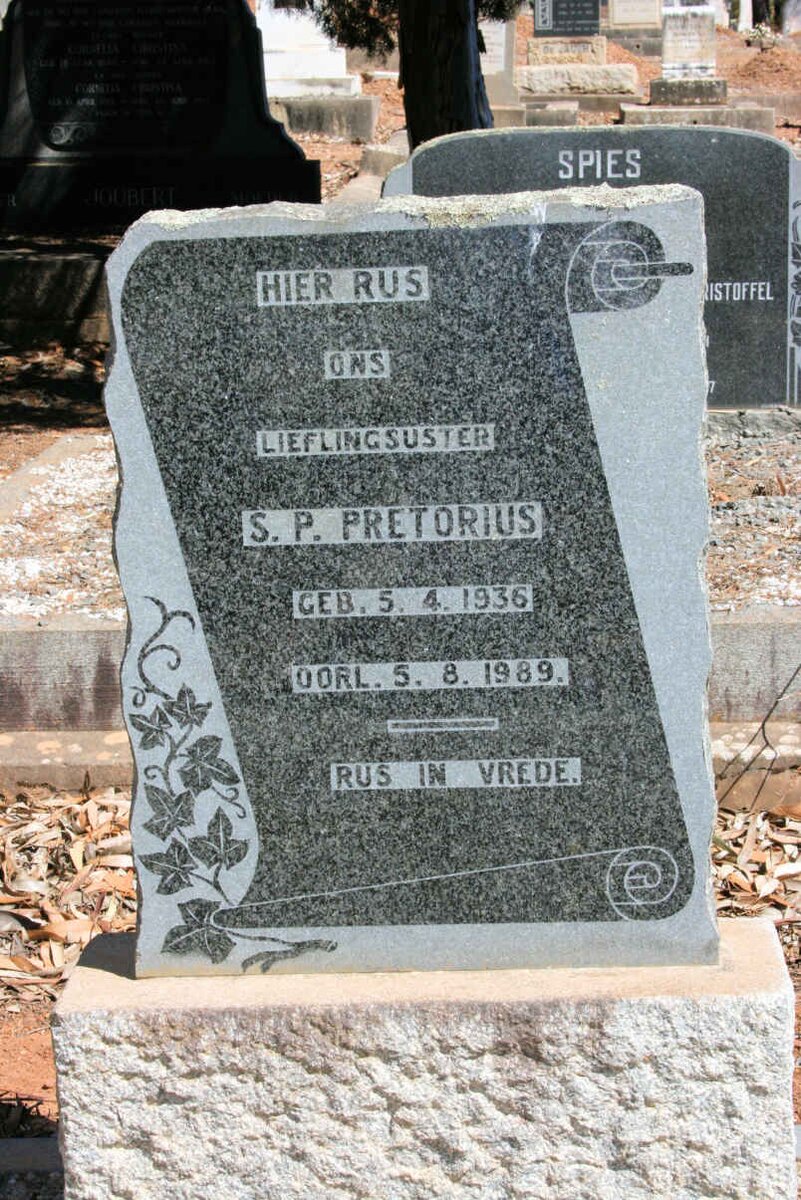 PRETORIUS S.P. 1936-1989