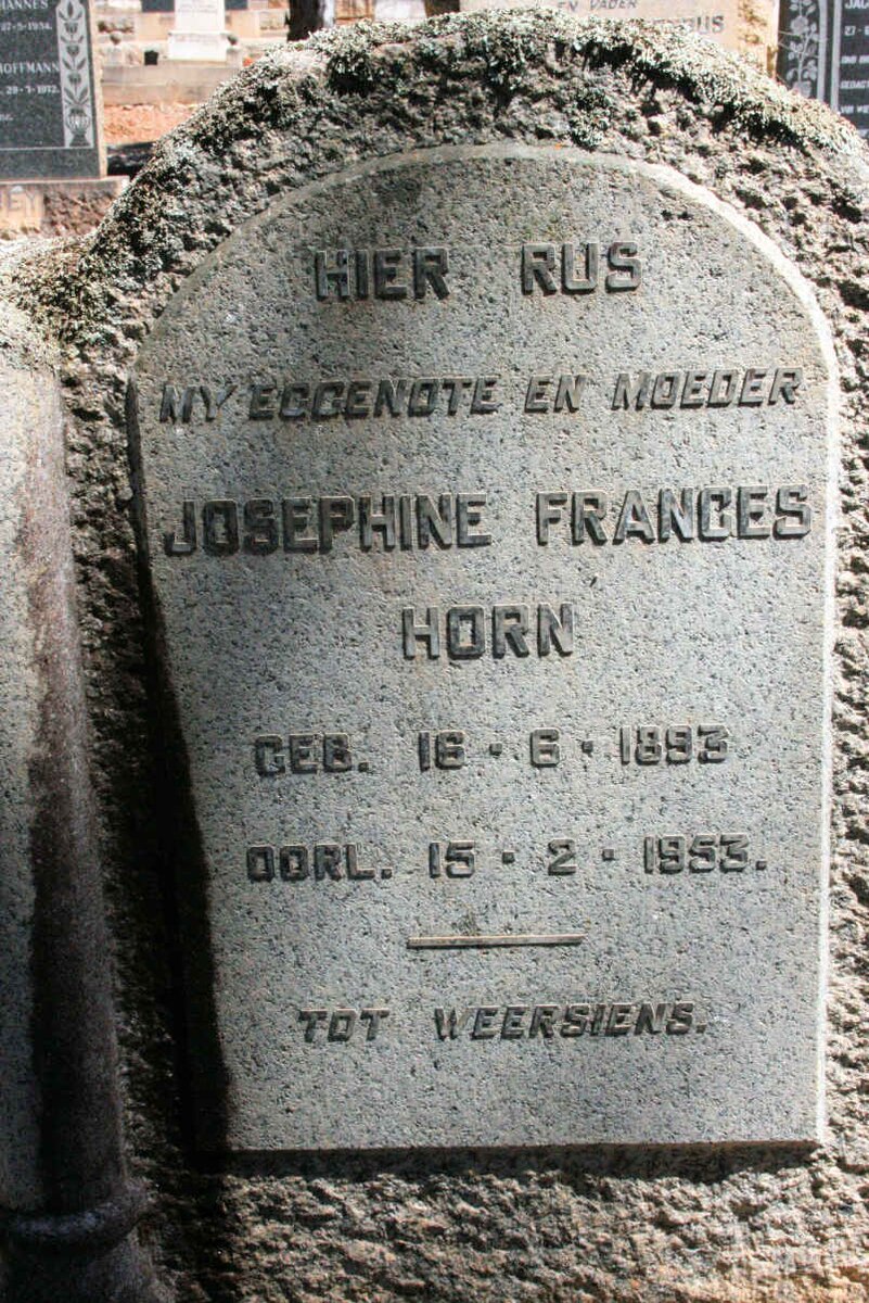 HORN Josephine Frances 1893-1953