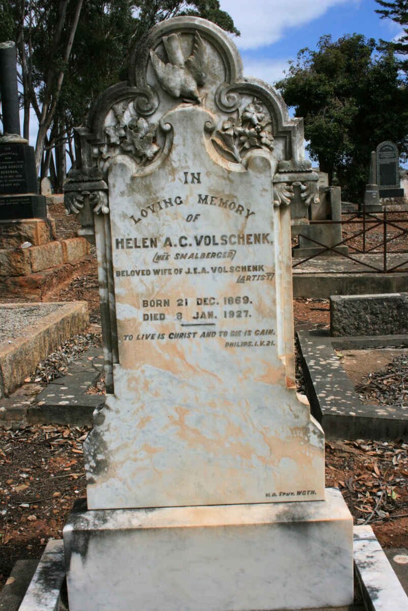 VOLSCHENK Helen A.C. neé SMALBERGER 1869-1927