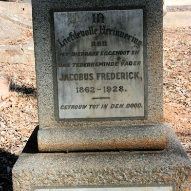 BADENHORST Jacobus Frederick 1862-1928