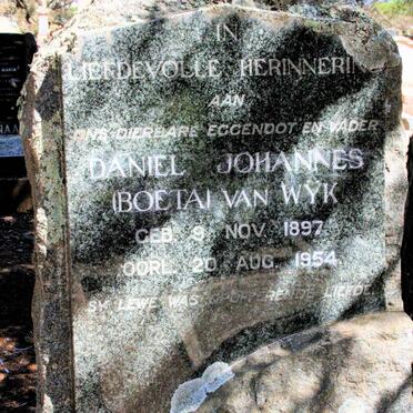 WYK Daniel Johannes, van 1897-1954