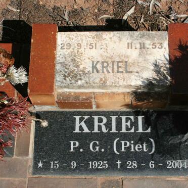 KRIEL P.G. 1925-2004 ::  KRIEL 1951-1953