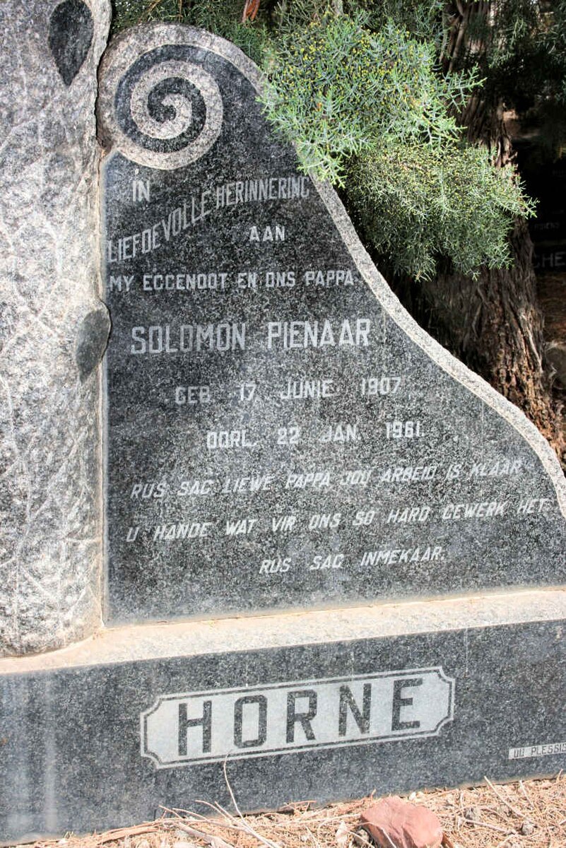 PIENAAR Soloman 1907-1961