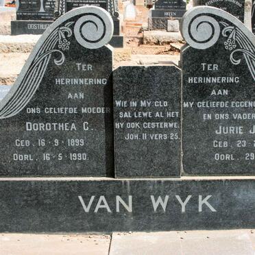 WYK Jurie W., van 1893-1965 &amp; Dorothea C. 1899-1990